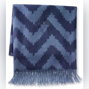 WILLIAMS SONOMA Chevron Cashmere Throw